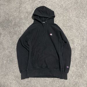 Champion Men's Black Hoodie Sweater